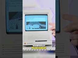Playing Minecraft on a 1980's Macintosh
