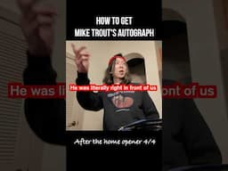How to get Mike Trout’s autograph #mlb #miketrout #losangelesangels
