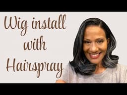 HOW TO USE HAIRSPRAY TO LAY DOWN YOUR LACE WIG