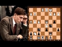 Provoking an unsound Piece Sacrifice - Bernstein vs Bobby Fischer - US Champ 57
