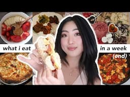 MY LAST WHAT I EAT IN A WEEK(end) AS A MED STUDENT | GALENTINES, GIRL TALK, HALARA TRY-ON HAUL