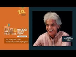 Ustad Fazal Qureshi performing for the special edition of Udupa Music Festival | Udupa Foundation