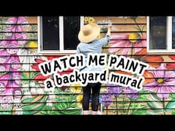 watch me paint a backyard mural