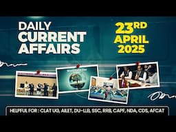 Top news of the day | 23 April 2025 | Current Affairs