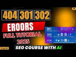 What is 301 and 302 Redirect in SEO | 404 Error Not Found Problem | #seocourse #404error