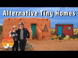 Couple's Side by Side Earthbag Tiny House & Shed Home - under $15k!