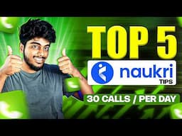 Top 5 Naukri Profile Mistakes Freshers Must Avoid🤯| Naukri Tips and Tricks in Tamil