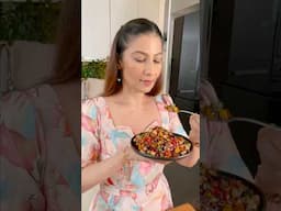 High protein, high fibre, weightloss salad recipe - Quinoa mango salad and balsamic vinegar dressing