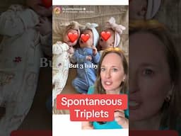 No IVF, no fertility treatment- it is possible! #triplets #pregnancytest #ultrasound