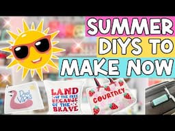 😎 Grab some HEAT and make these trendy summer diys!  DIYS YOU WILL LOVE!  Cricut Heat Press DIYS