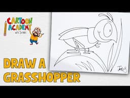 How to Draw a Grasshopper | Cartoon Academy with Joe Wos