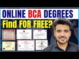 How to Find Best Online University For Free | Online BCA Degree | TOP 5 Online BCA Degree Colleges