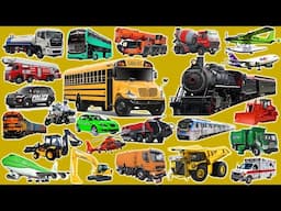 Learn the Names of Vehicles Police Cars, Ambulances, Fire Trucks, Planes, Cars, Trucks