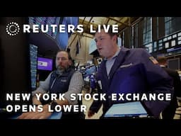 LIVE: New York Stock Exchange opens lower as US economy contracts in first quarter