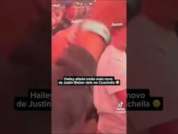 Hailey Bieber afasta Jaxon Bieber de Justin no Coachella