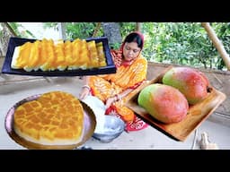 Home made Mango Milk Puding / পাকা আম দিয়ে বাড়িতেই বানান তাজা ম্যাংগো মিল্ক পুডিং
