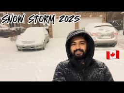 ഒരു രക്ഷയുമില്ലാത്ത മഞ്ഞുപെയ്ത്ത്  | 🇨🇦 | SNOW STORM | CANADA | TORONTO | ONTARIO | MALAYALAM |