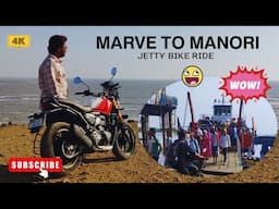 marve to manori by ferry bike ride #ferry #bikeride