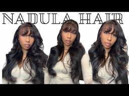 🔥BEST PRE-EVERYTHING NEW CURTAIN BANGS WIG! EFFORTLESS GLUELESS FOR BEGINNERS+2 STYLES |Nadula hair