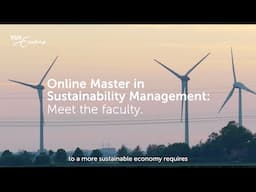 Online MSc Sustainability Management: Meet the Faculty | Rotterdam School of Management