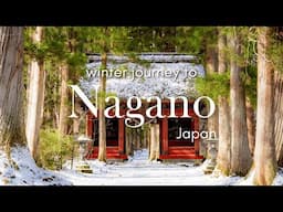 Winter Trip to Nagano 🇯🇵 | Snow Monkey Park, Shibu Onsen, Narai-juku | Japan Travel Vlog
