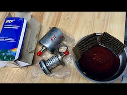 Magnefine Inline Transmission Filter Cut Open After 40000km
