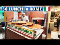 Eat Like a Roman on a Budget 🇮🇹 | 5€ Full Lunch + Best Pizza & Pasta in Rome!