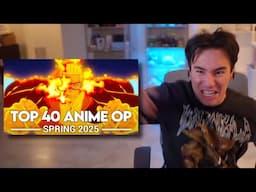 TOP 40 ANIME OPENINGS - Spring 2025 (REACTION)