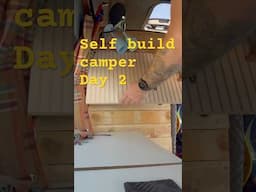 Self build camper day 2, progress on the LDV Maxus #camperbuild #camperking #campervanconversion