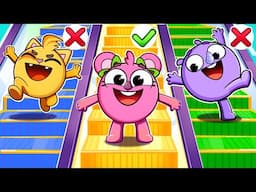 Escalator Safety Song 🌟 And More Funny Kids Songs by Baby Zoo Karaoke