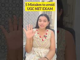 5 Mistakes to Avoid in UGC NET EXAM