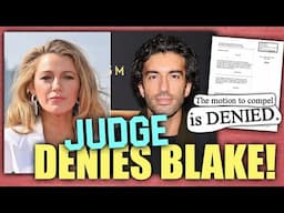 BREAKING: Judge DENIES Blake Lively's Motion To Compel - Small 'Win' For Justin Baldoni