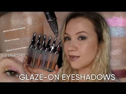 Urban Decay Glaze-on Liquid Eyeshadows | Eyeswatches, comparisons to Space Cowboy shades & 1 Look