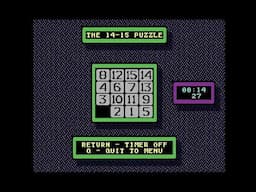 [TAS] C64 The 14-15 Puzzle by nymx in 01:41.31