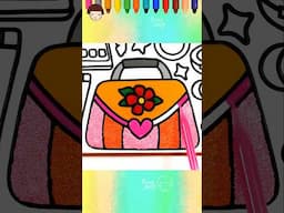 Handbag Jelly Shorts | Coloring Women's Accessories, Paint and Learn Colors! #shorts