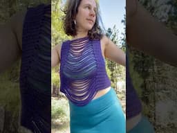 Sneak peak of upcoming crochet pattern. Venus top and dress!