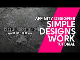 Affinity Designer Tutorial for Beginners - Simple & Strong Affinity Designer Logo Design