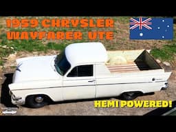 Australian 1959 Chrysler Wayfarer Coupe Utility! AP2 Ute Rare MoPar! Hemi 6 1958 Royal Classic Car