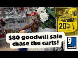 Goodwill sale  thrift haul to stage and flip in my shop!
