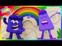 Indigo and Violet's Rainbow Adventure 🌈 | Explore Colours for Kids | @colourblocks