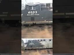 Chasing Norfolk Southern 4003 flamethrower engine park 2.
