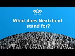 Nextcloud: Where values meet technology!