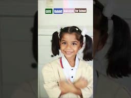 Baby Girl Hairstyle For School | Quick Rabbit Hair Piggytails #hairstyle #shorts #hair