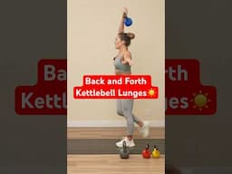 Back and forth lunges w/ kettlebells #kettlebellworkout #lunges #fitnessmotivation