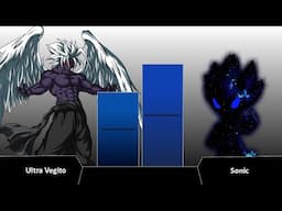 Ultra Vegito Vs Sonic Power Level