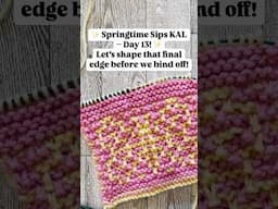 Day 13 – Bind-Off Edging for Your Mosaic Mug Rug