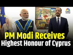 LIVE: PM Modi conferred highest honour of Cyprus, the Grand Cross of the Order of Makarios III