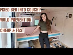 Installing a Cheap DIY Fixed BED in a Camper Van