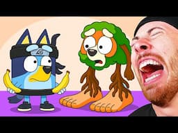 DO NOT LAUGH CHALLENGE Bluey Animations (FUNNIEST)