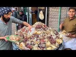KABULI PULAO RECIPE | Original 50+ Kg Afghani Meat Pulau Prepared 😍 Street Food Qabili Pilaf Recipe